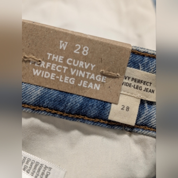 Madewell Curvy Perfect Vintage Wide Leg Jeans NWT Women’s 28 High Rise Retro - Picture 3 of 12